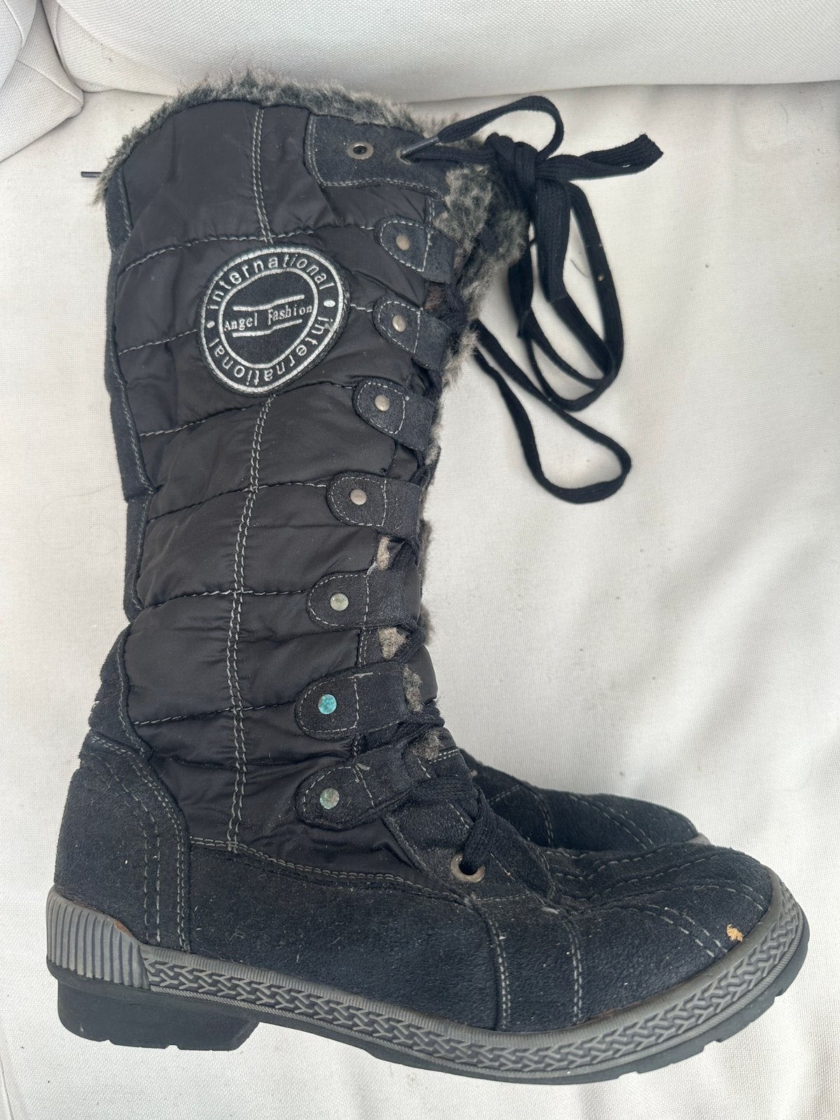 Snowboots maat 39, Ophalen, Zwart, Snowboots, Gedragen