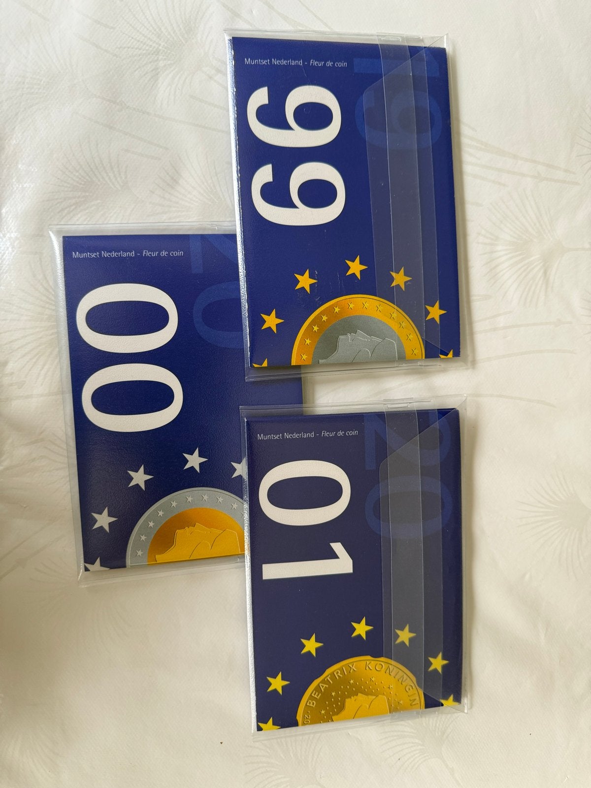 Muntset Nederland - Fleur de coin 1999, 2000, 2001, Postzegels en Munten, Munten | Nederland, Verzenden, Koningin Beatrix, Overige waardes