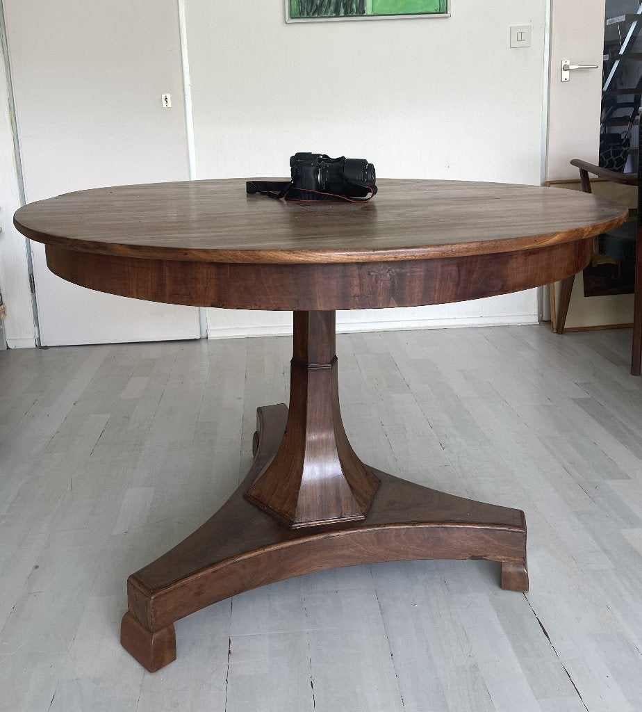 Ronde vintage/antieke tafel 107cm, Antiek en Kunst, Antiek | Meubels | Tafels, Ophalen