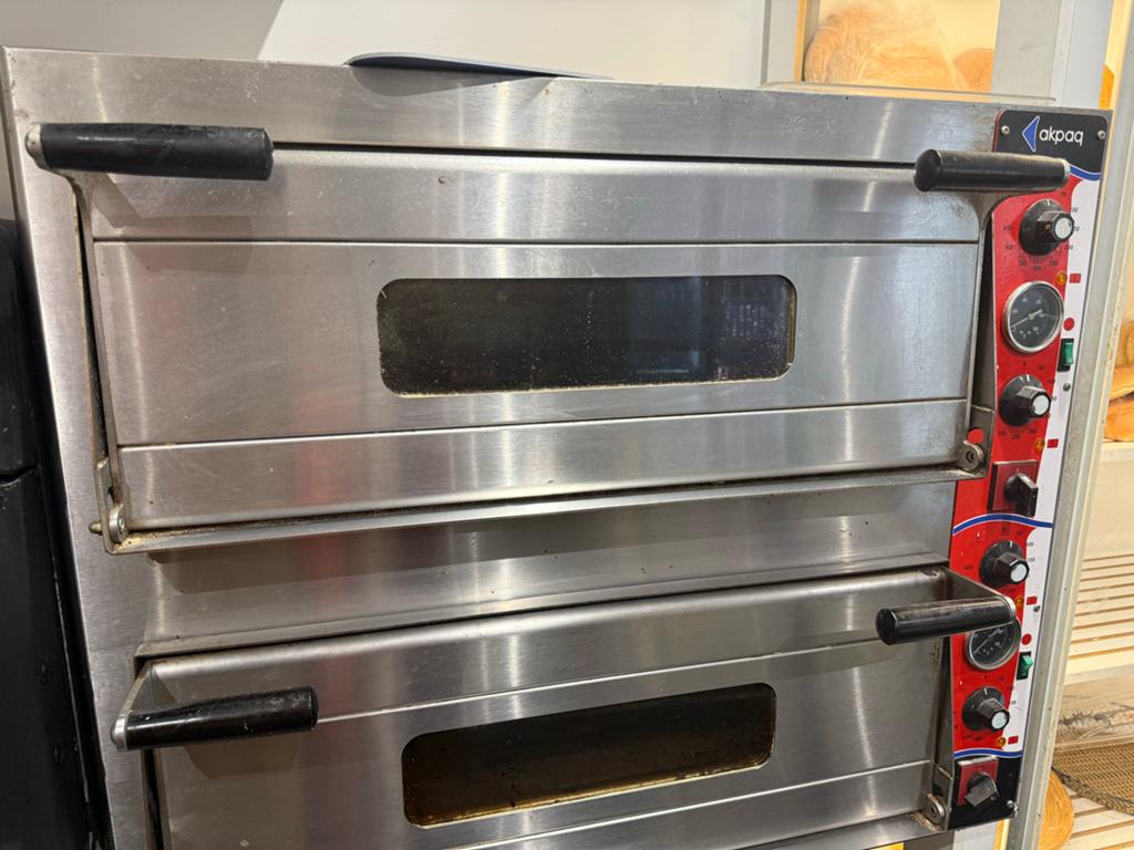 Pizzaoven 2x4 Pizza's Ø350mm - 400v, Ophalen of Verzenden, Gebruikt