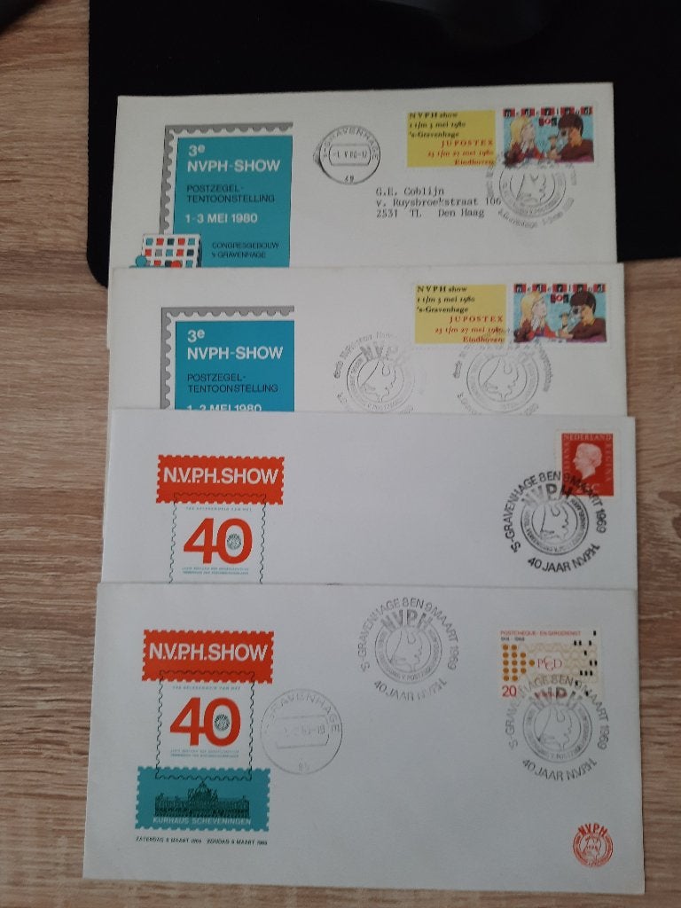 Nederland enveloppen, Verzenden, Na 1940, Gestempeld