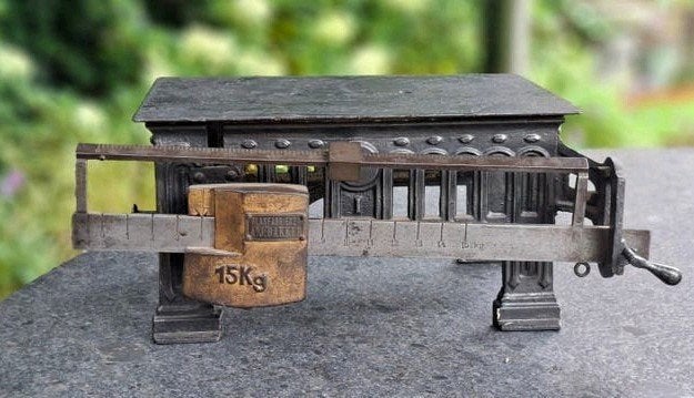 Antieke Industriële Bascule Glasfabrieken A.J. Bakker, Ophalen of Verzenden