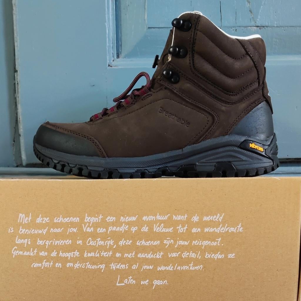 Hoge wandelschoenen Aversa Human Nature maat 38 donkerbruin, Ophalen of Verzenden, Zo goed als nieuw, Schoenen