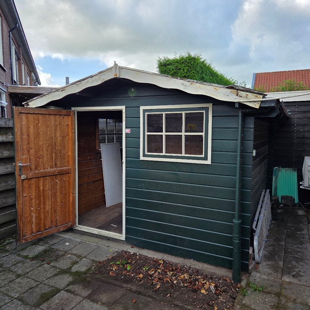 Gratis: Schuur binnenmaat 270x270cm, Ophalen, 250 tot 500 cm, Schuur, 2 ramen