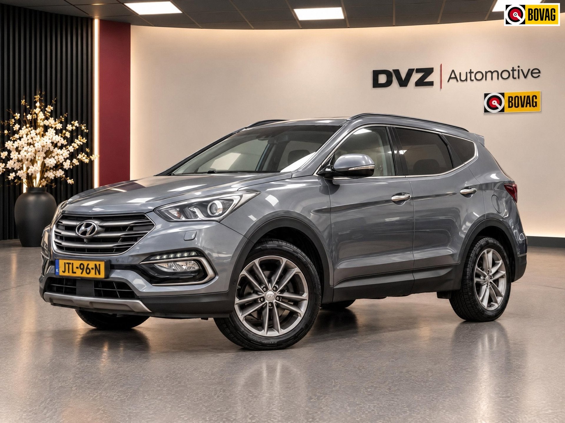 Hyundai Santa Fe 2.2 CRDi 4WD Comfort 7p. | Leder | Camera |, Auto's, Gebruikt, Euro 6, Verwarmde buitenspiegels, 7 stoelen