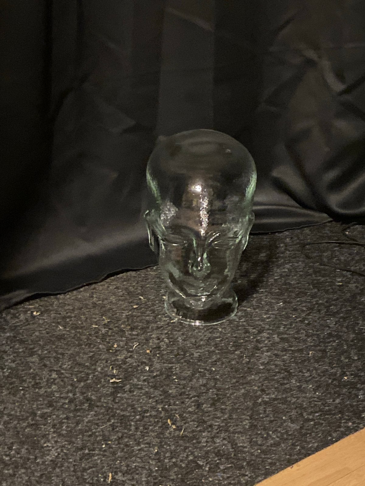 Glazen hoofd voor koptelefoon, pruik of pet - Bijna antiek, Verzenden, Gebruikt, Glas, Vintage