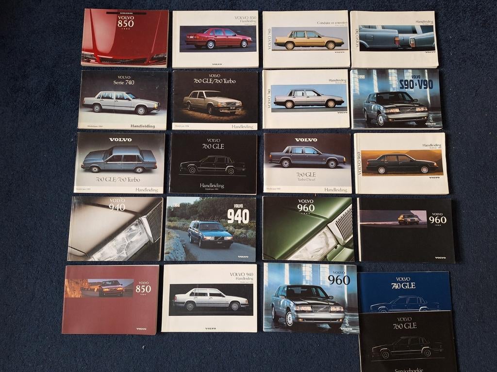 Partij VOLVO Instructieboekjes NL / FR / EN / ES, Auto diversen, Verzenden