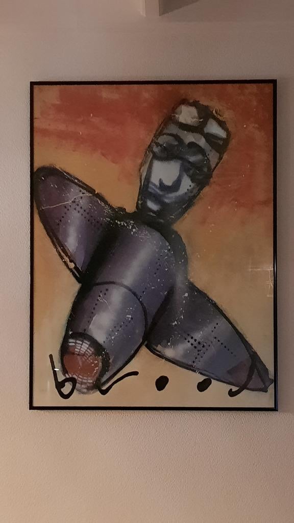 Herman Brood poster in lijst - 61x81 cm, Verzamelen, Ophalen
