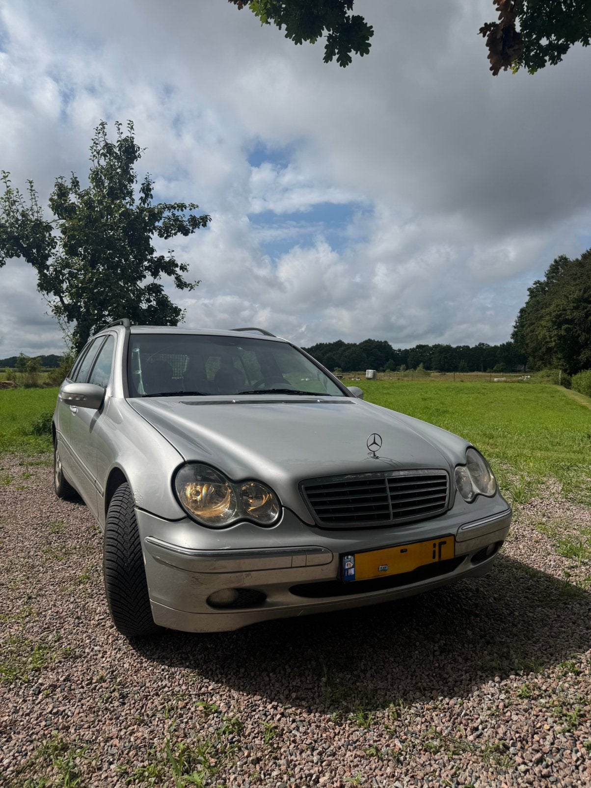 Mercedes-Benz C-Klasse 1.8 C200 Kompr Combi AUT 2003 Grijs, Auto's, Automaat, Achterwielaandrijving, 4 cilinders, 1796 cc