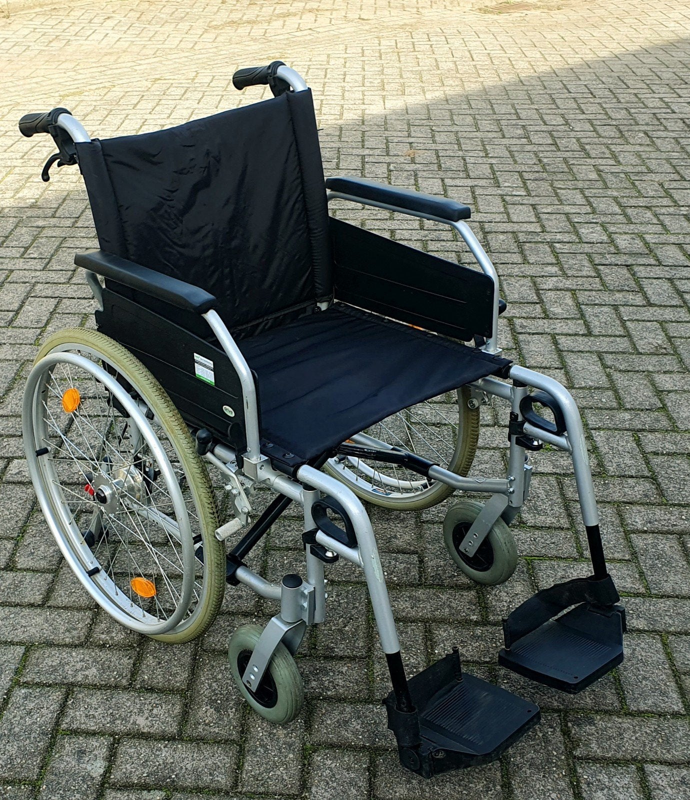 Brede rolstoel inklapbaar NIEUWSTAAT, Brede rolstoel inklapbaar NIEUWSTAAT, Duwrolstoel, Brede rolstoel inklapbaar NIEUWSTAAT