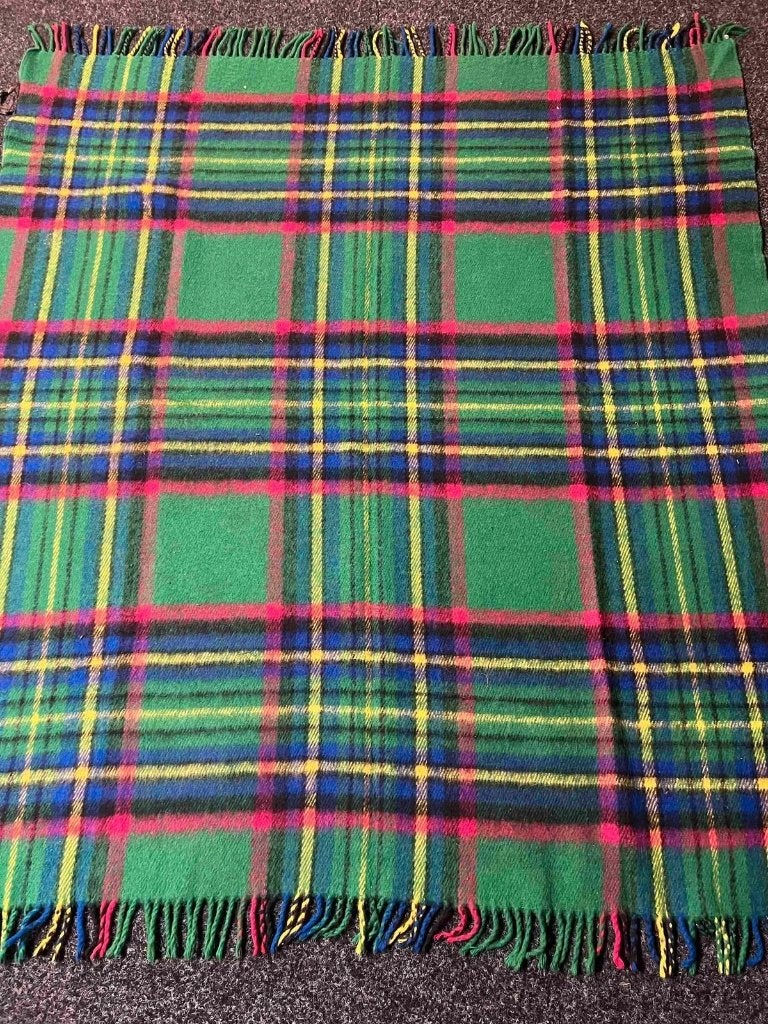 Vintage retro deken plaid