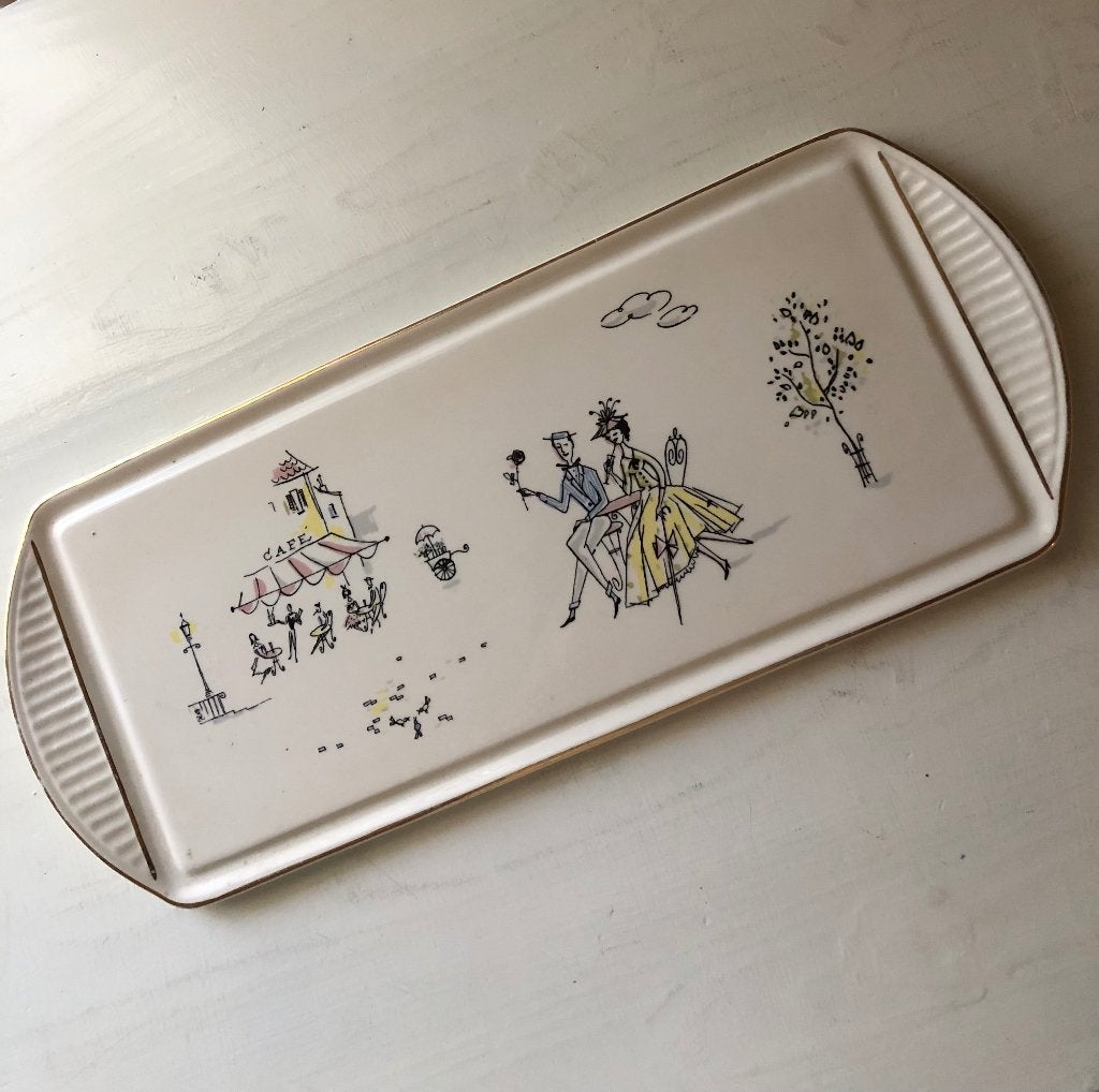 Vintage cakeschaal, Ophalen of Verzenden