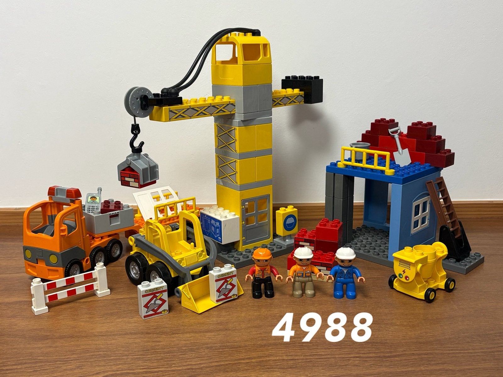 Duplo grote bouwplaats 4988 (compleet) 1, Ophalen of Verzenden, Zo goed als nieuw, Complete set, Duplo