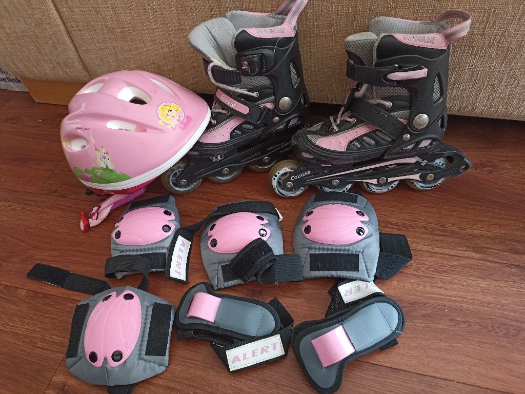 Verstelbare inline skates voor kinderen, maat 32-35, Kinderen, Inline skates 4 wielen, Ophalen, Overige merken