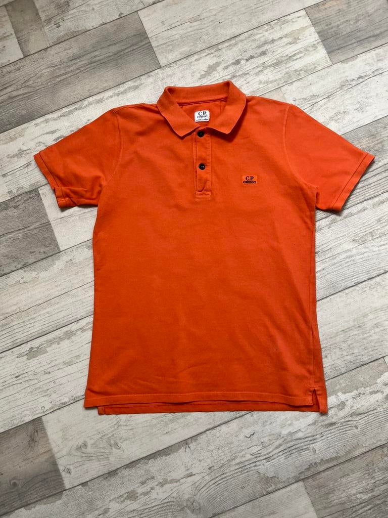CP Company polo  shirt oranje 152, Ophalen of Verzenden, Gebruikt, Jongen, Shirt of Longsleeve