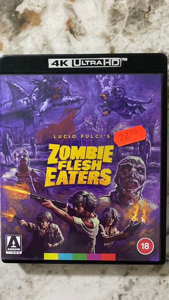 Zombie flesh eaters 4K UHD blu ray, Ophalen of Verzenden, Zo goed als nieuw, Horror