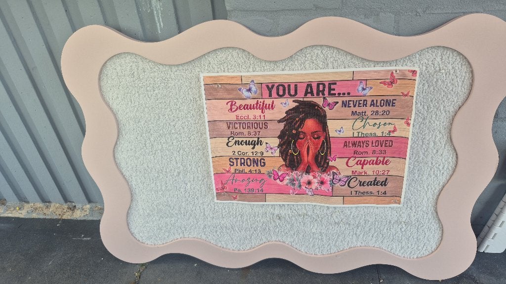 Wanddecoratie kurk, Ophalen, Zo goed als nieuw, Roze, Wandbord of Wandpaneel