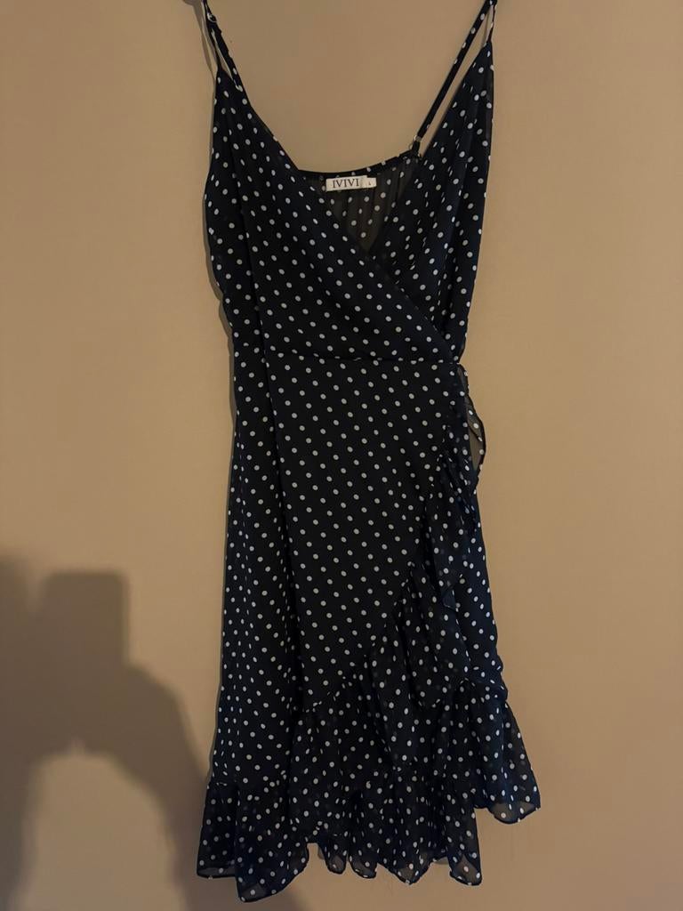 Nieuw! Zomerjurkje IVIVI maat L, Maat 38/40 (M), Verzenden, Zwart, Nieuw