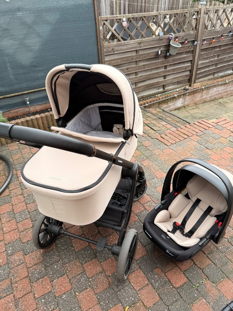 3 in 1 kinderwagen, Zo goed als nieuw, Combiwagen, Luchtbanden, Ophalen