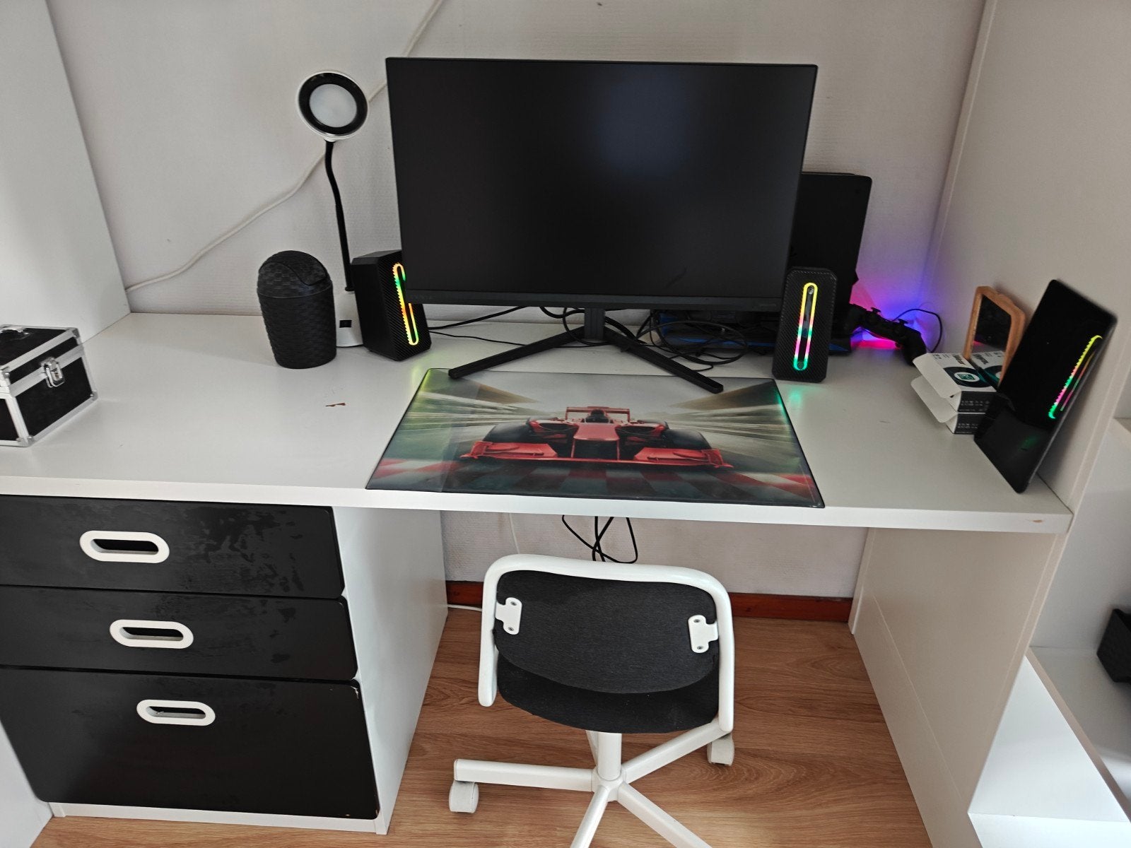 Hoogslaper met bureau en kledingkasten, Ophalen, Gebruikt, Eenpersoons, 160 tot 180 cm