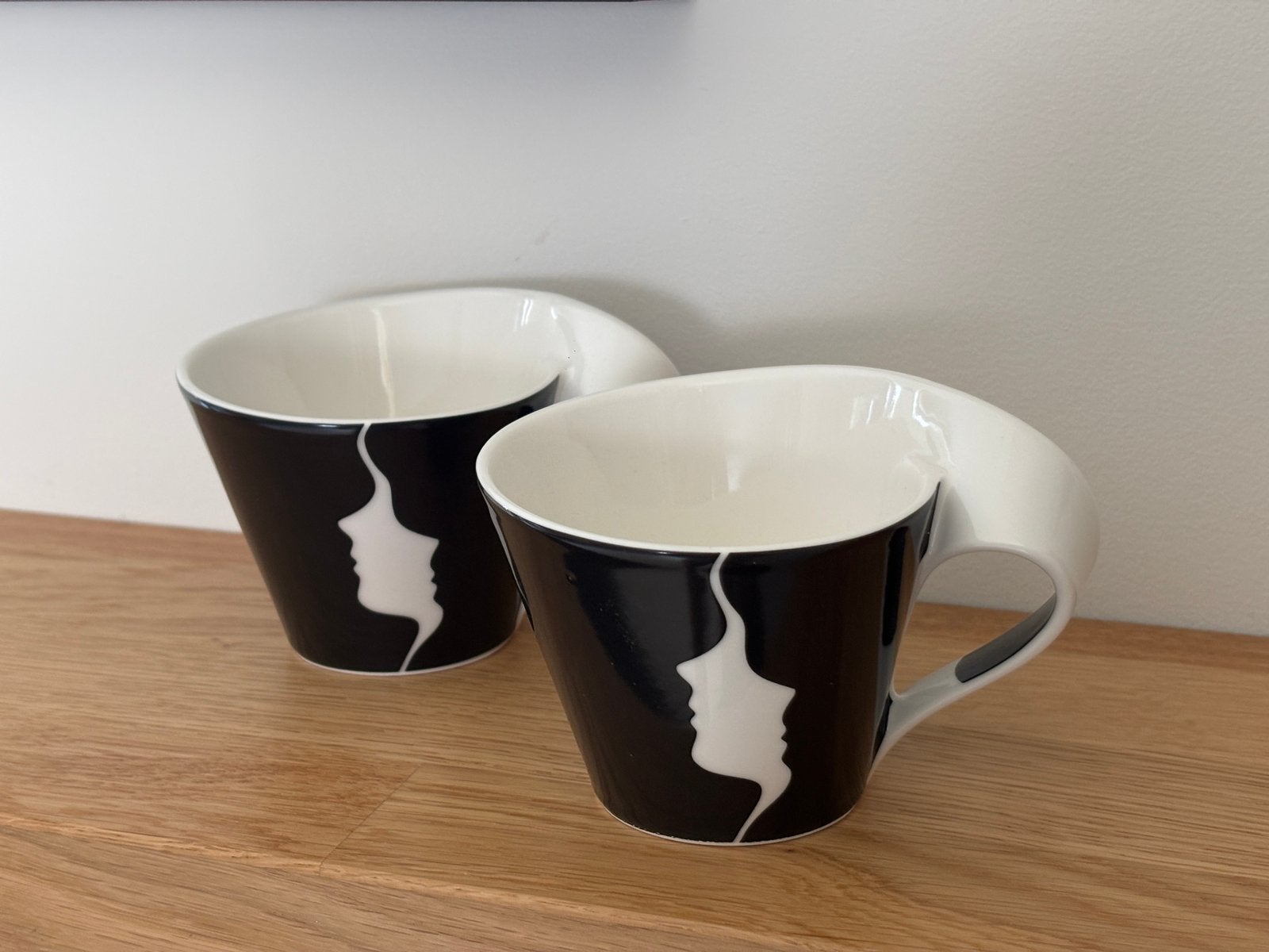 Villeroy & Boch NewWave Face Marc Mano set 2 - zeldzaam, Ophalen, Zo goed als nieuw, Overige stijlen, Kop(pen) en/of Schotel(s)