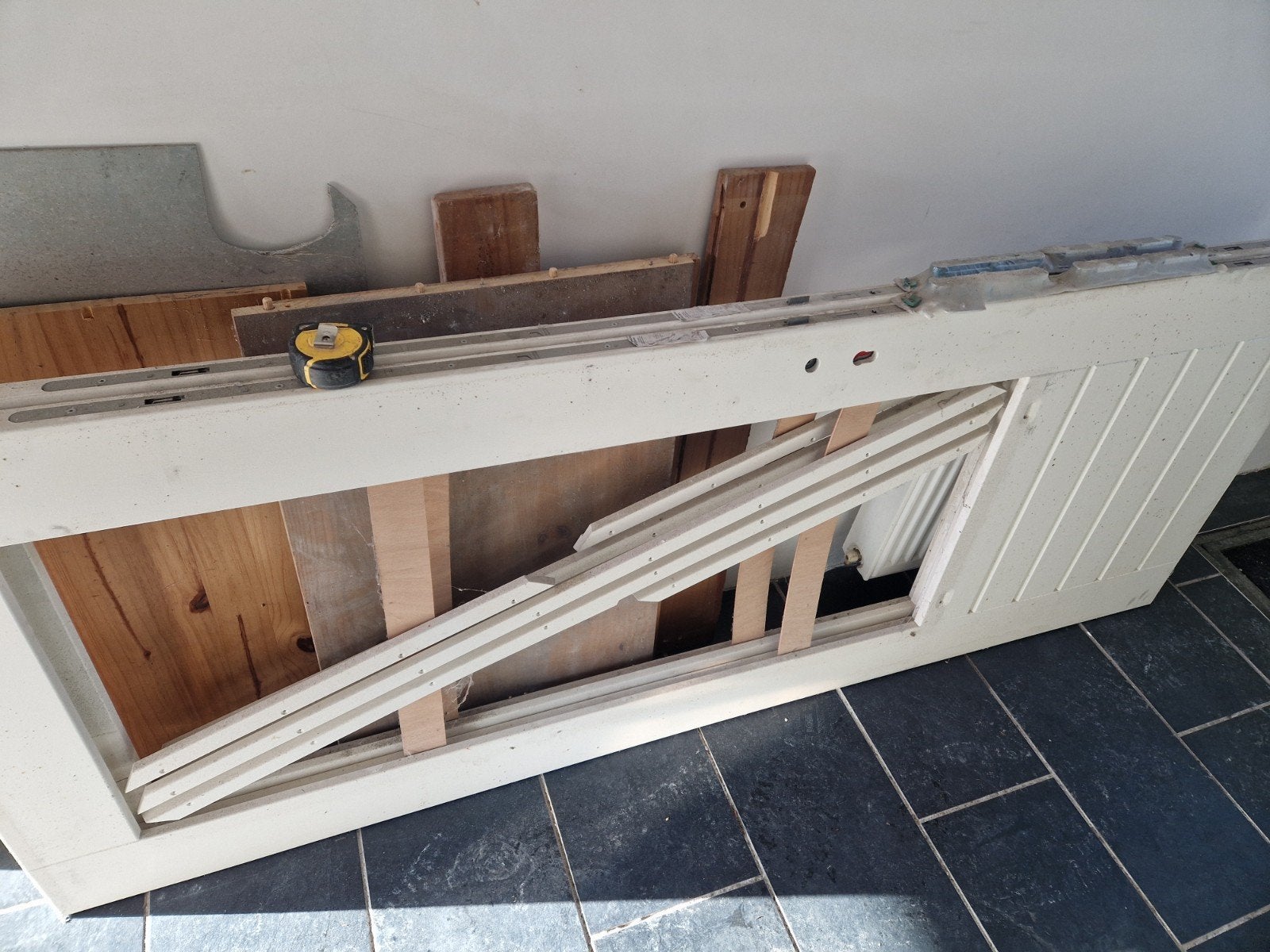 Weekamp schuurdeur buitendeur 211.5 x 83.. 40mm dik, Deurkozijn, Nieuw, 150 tot 225 cm, Hout