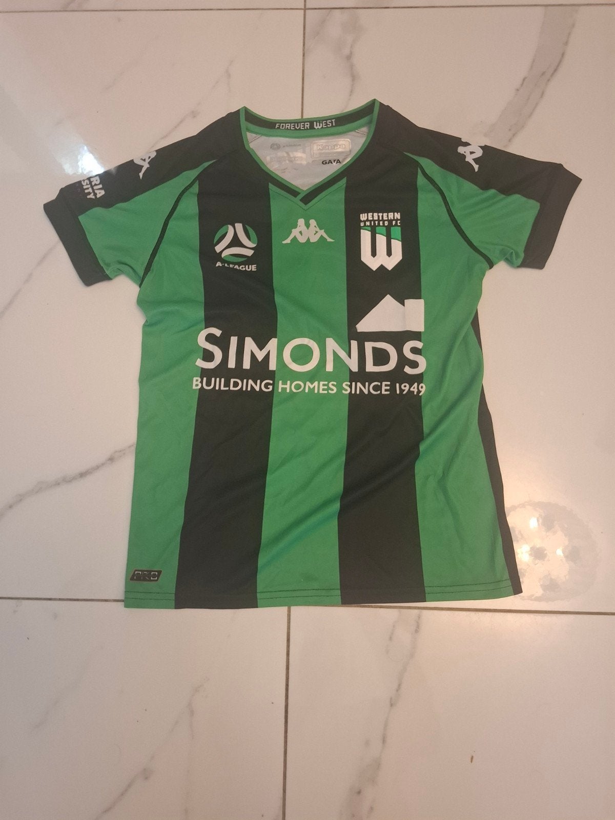 shirt Western United FC Kappa maat 12 jaar, Maat XS of kleiner, Ophalen of Verzenden, Zo goed als nieuw, Shirt