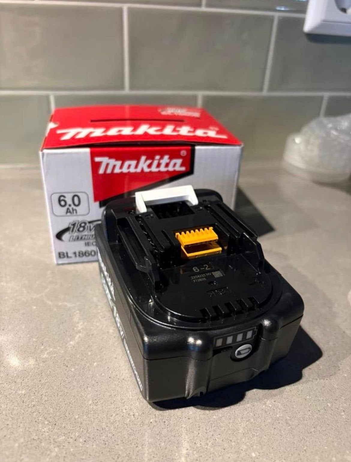 Makita 18V 6.0Ah Li-Ion Accu BL1860B, Ophalen of Verzenden, Nieuw
