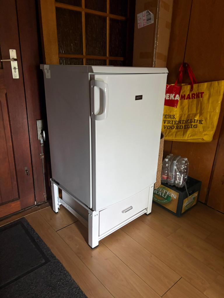 Zanussi koelkast met vriesvak + lade | Zo goed als nieuw, Ophalen, Zo goed als nieuw, Met vriesvak, 160 cm of meer
