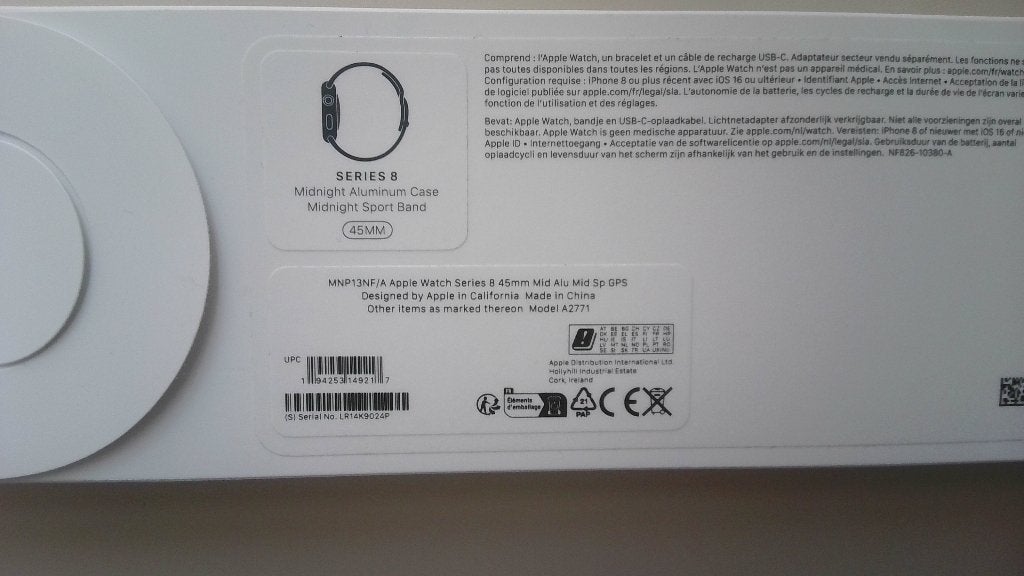 apple watch serie  8 TEAB, Apple Watch ⌚️, Zwart, IOS, Ophalen of Verzenden