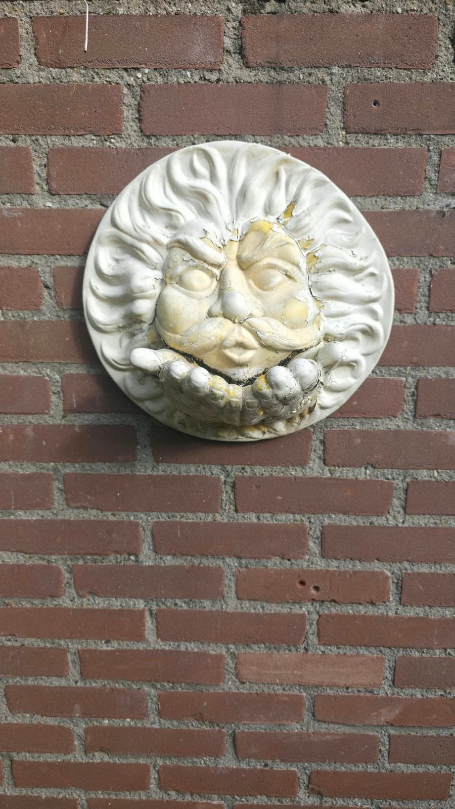 Vintage Gezicht Wanddecoratie - Klassieke Tuinornament, Overige onderwerpen, Weerbestendig, Ophalen of Verzenden, Wanddecoratie