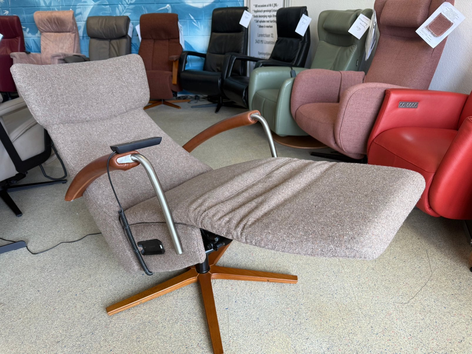 Prominent stoel C102 relax-fauteuil gratis bezorgd/garantie, Ophalen of Verzenden, Zo goed als nieuw, Leer, Ruim 100 modellen van alleen de Top merken