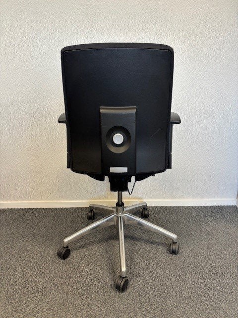 Bureaustoelen Timlip 1B-S, smalle armleggers , stof zwart, Niet ingevuld, Gebruikt, Zwart, Niet ingevuld