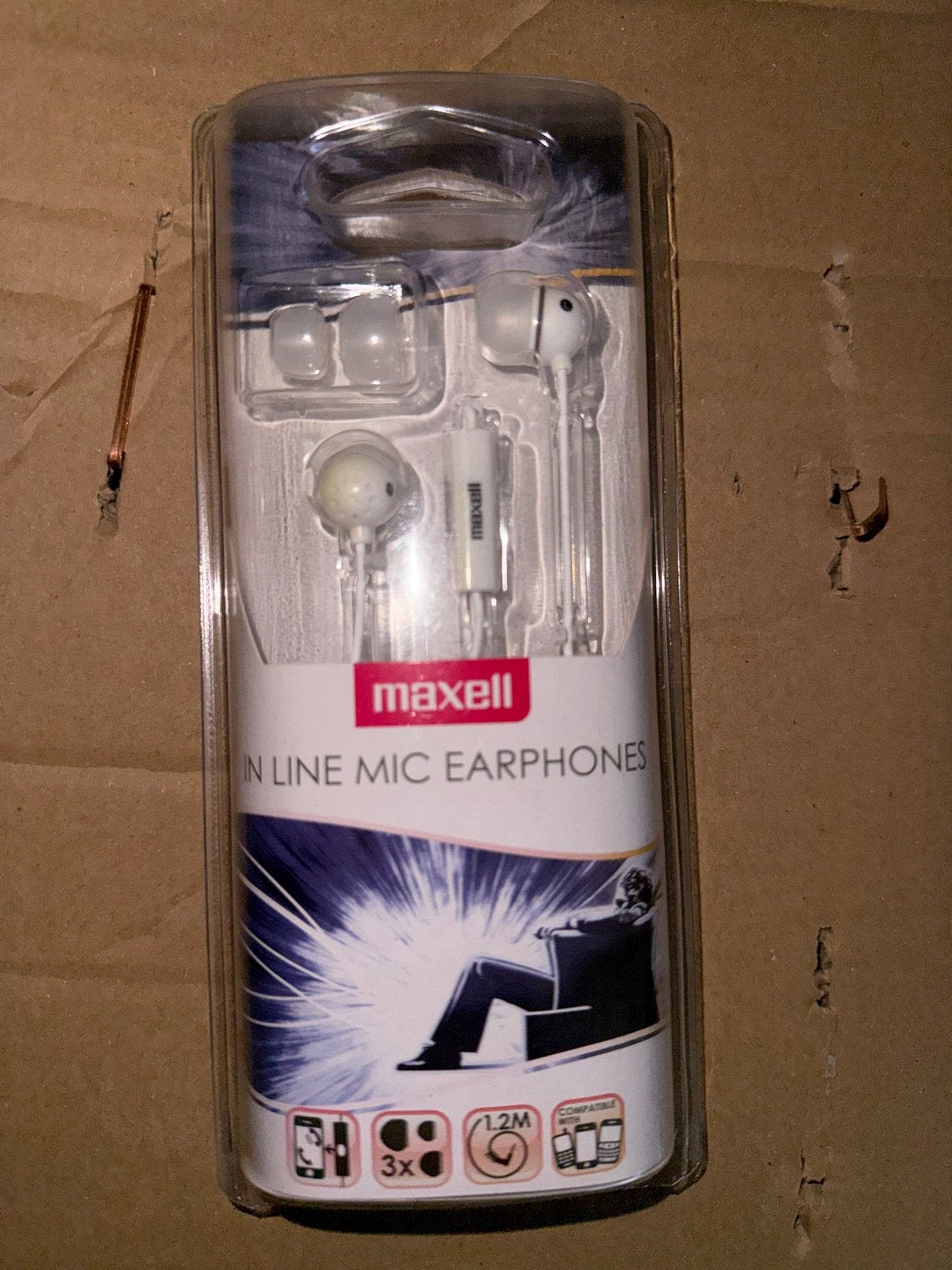 Maxell In-Line Mic Earphones - Nieuw in verpakking, Audio, Tv en Foto, Koptelefoons, Overige merken, In-ear, Nieuw, Ophalen of Verzenden