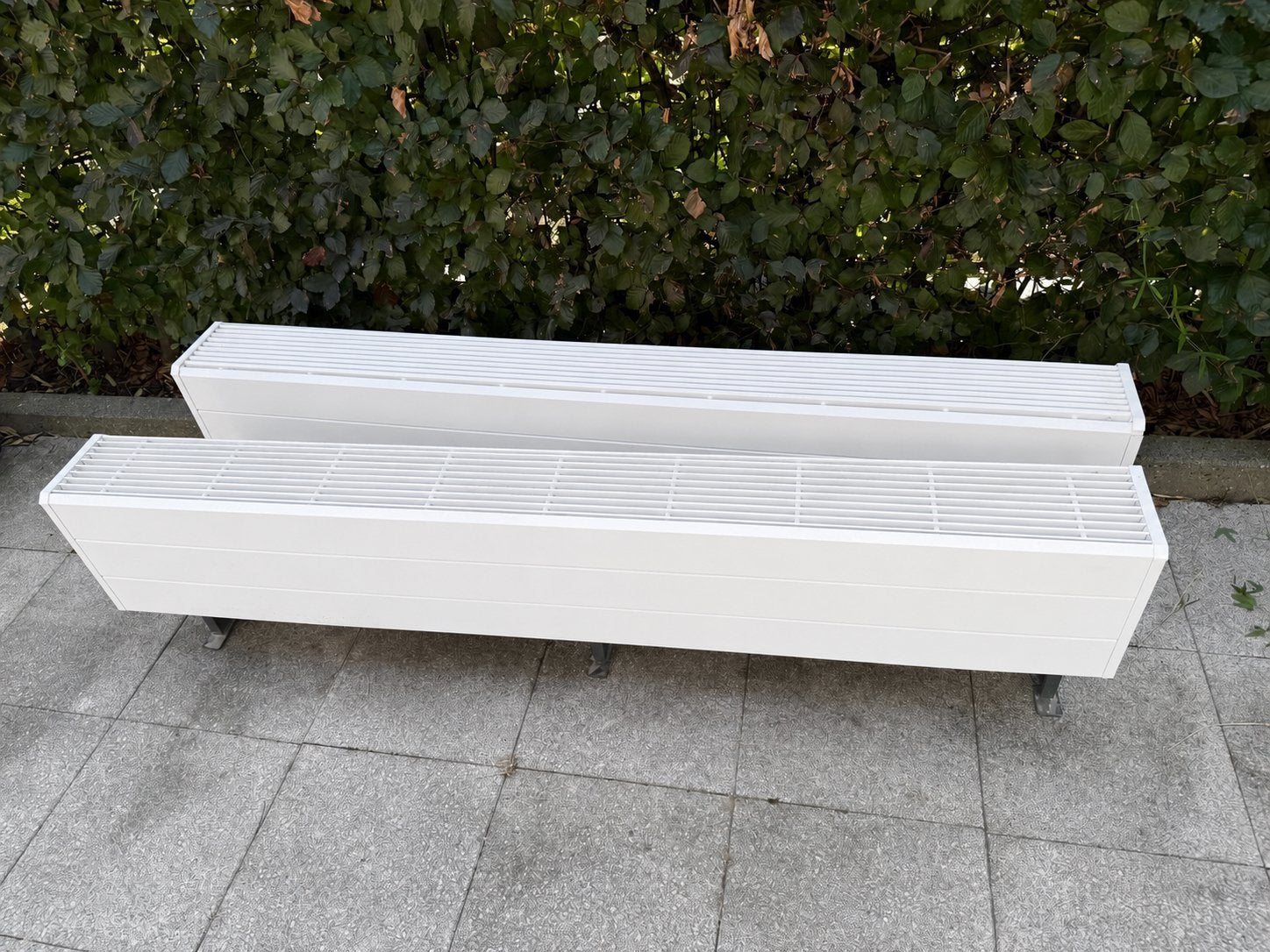 2 Witte vrijstaande convector Low-H2O - Efficiënt Verwarmen, Doe-het-zelf en Verbouw, Verwarming en Radiatoren, Ophalen, Radiator