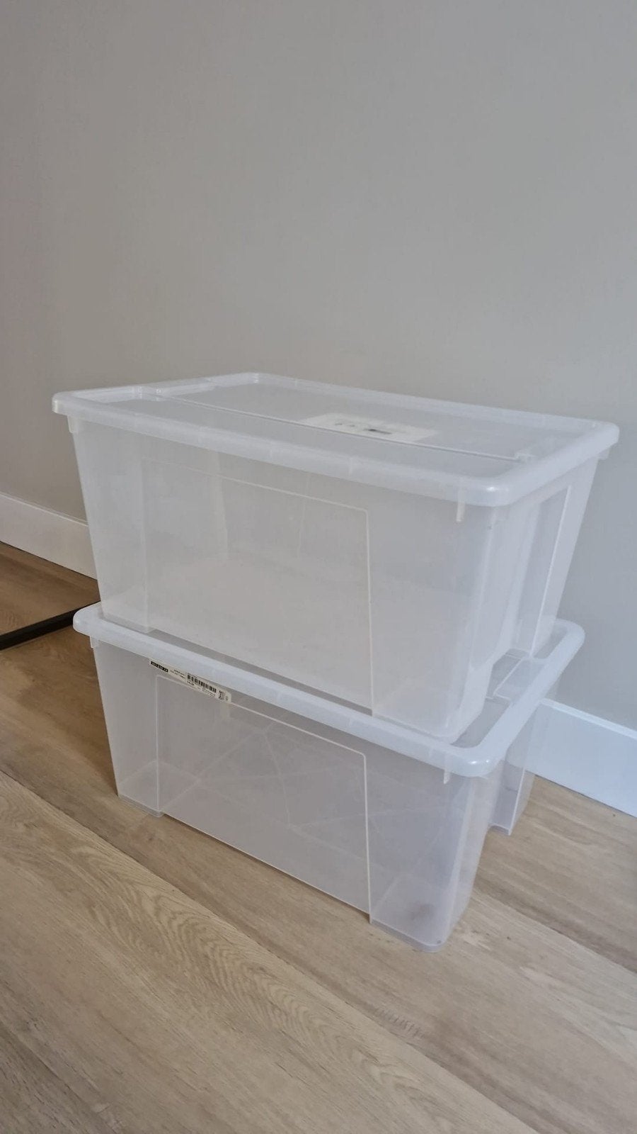 8x SAMLA bakken met deksel / 45L
Bak met deksel, transparant, Ophalen, Zo goed als nieuw, Bak of Kist, Minder dan 35 cm