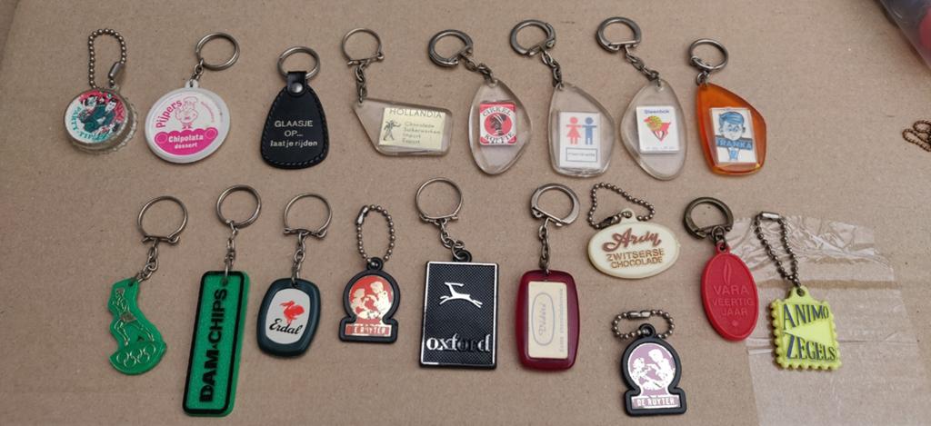 Vintage sleutel hanger merken chocolade koffie, Ophalen of Verzenden, Merk
