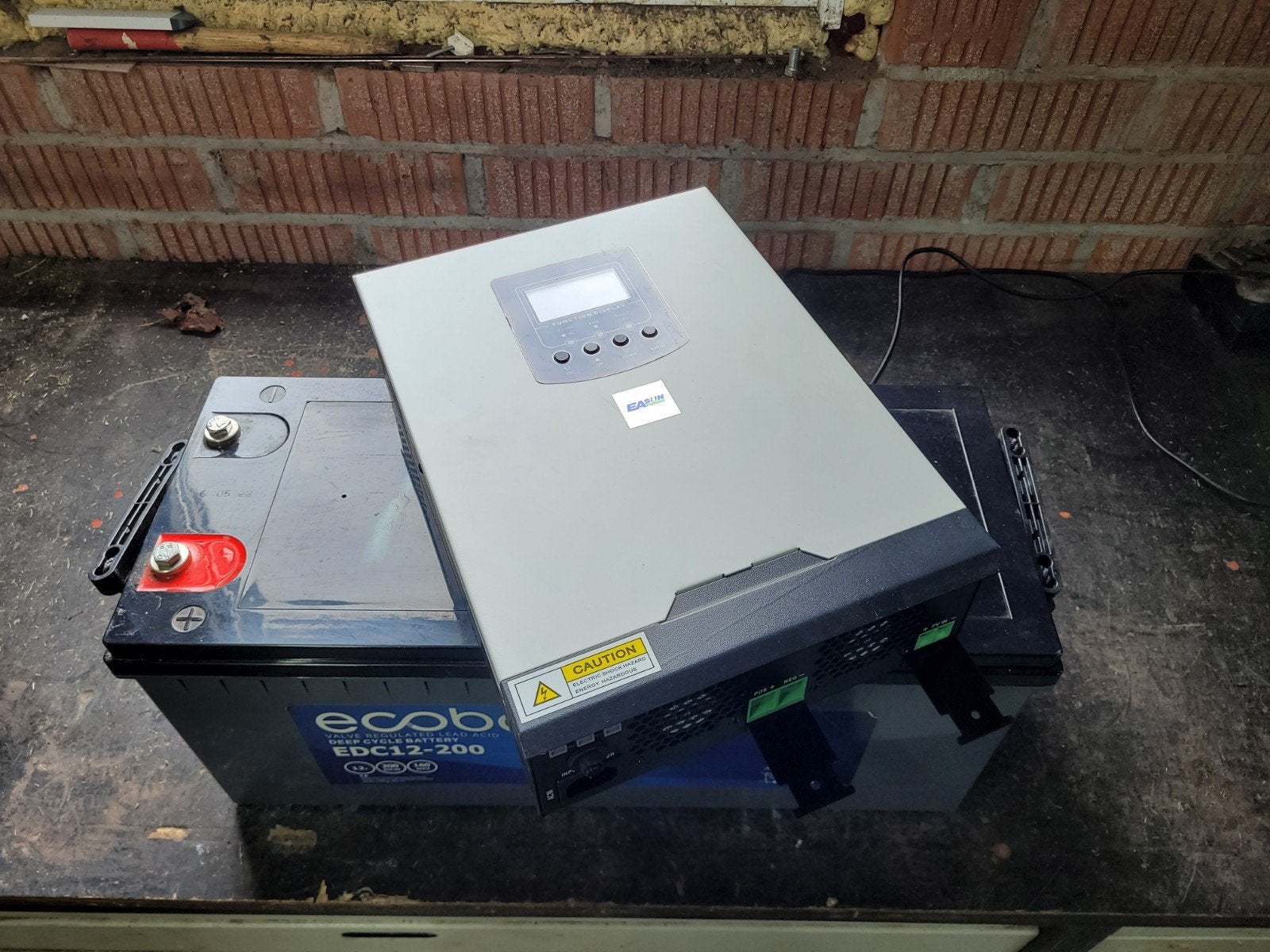Offgrid omvormer + opslag, Ophalen
