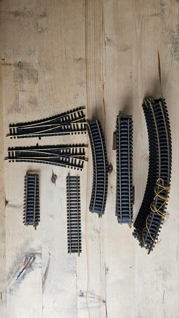 Rails en wissels van Fleischmann., Hobby en Vrije tijd, Gebruikt, Gelijkstroom, Fleischmann, Rails