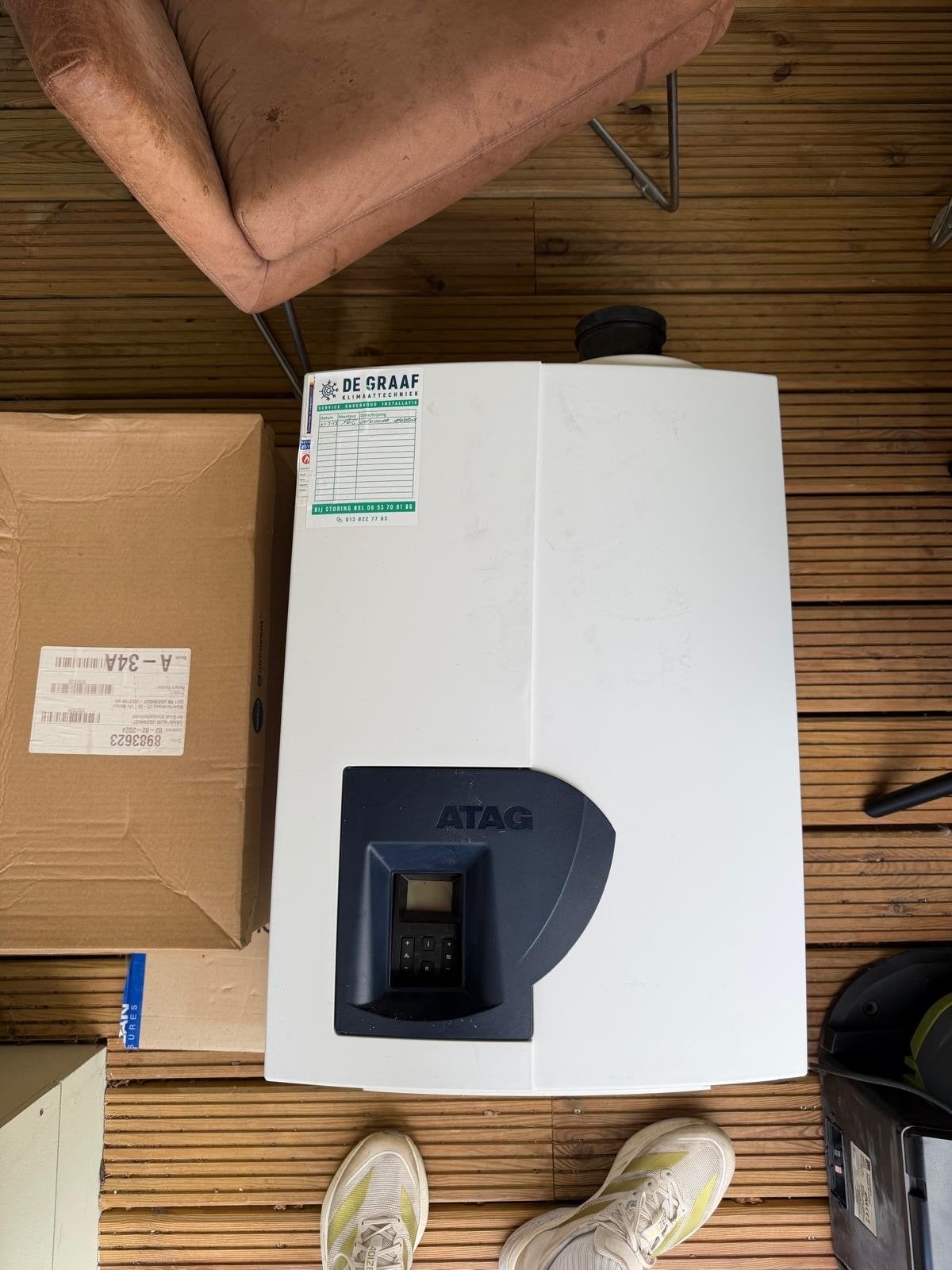 ATAG A244EC HR-combiketel CW4 met economizer, Ophalen, Gebruikt, Hoog rendement (Hr), Cv-ketel of Combi-ketel