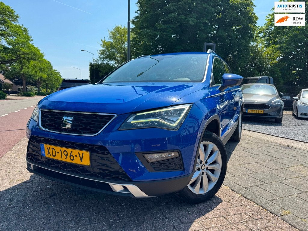 Seat Ateca 1.5 TSI Style Clima Elek Pakket Navi Cruise Pdc L, Voorwielaandrijving, 4 cilinders, 150 pk, Blauw