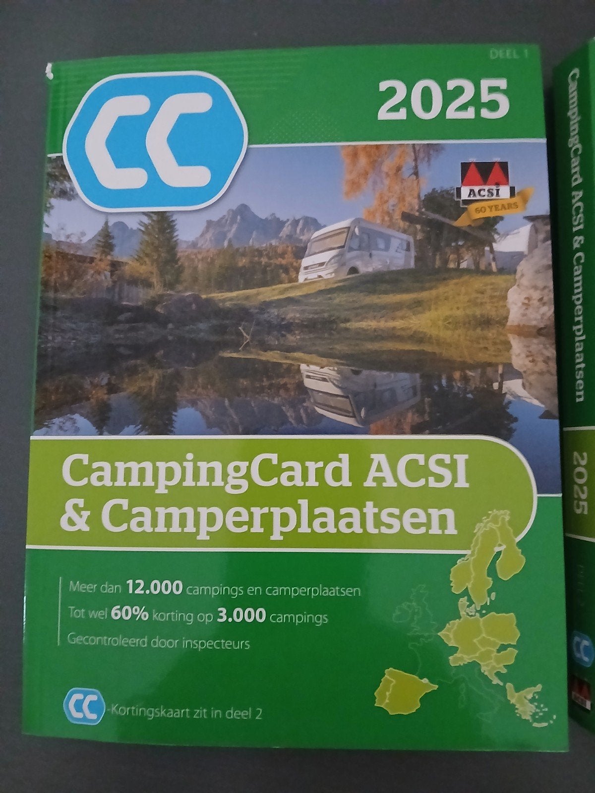 ACSI Camping Card & Camperplaatsen 2025 - Deel 1 & 2, Ophalen of Verzenden