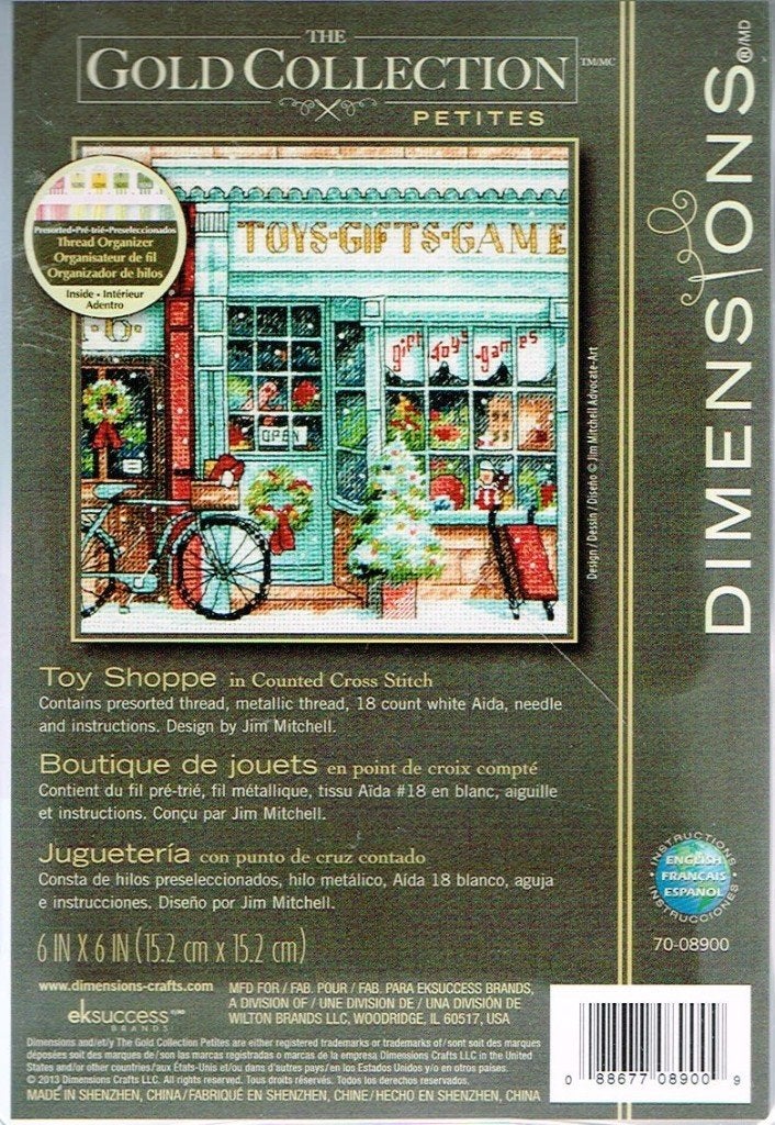 Cado AANBIEDING dimensions borduurpakket TOY SHOPPE KERST, Ophalen of Verzenden, Nieuw, Handborduren, Borduurpakket