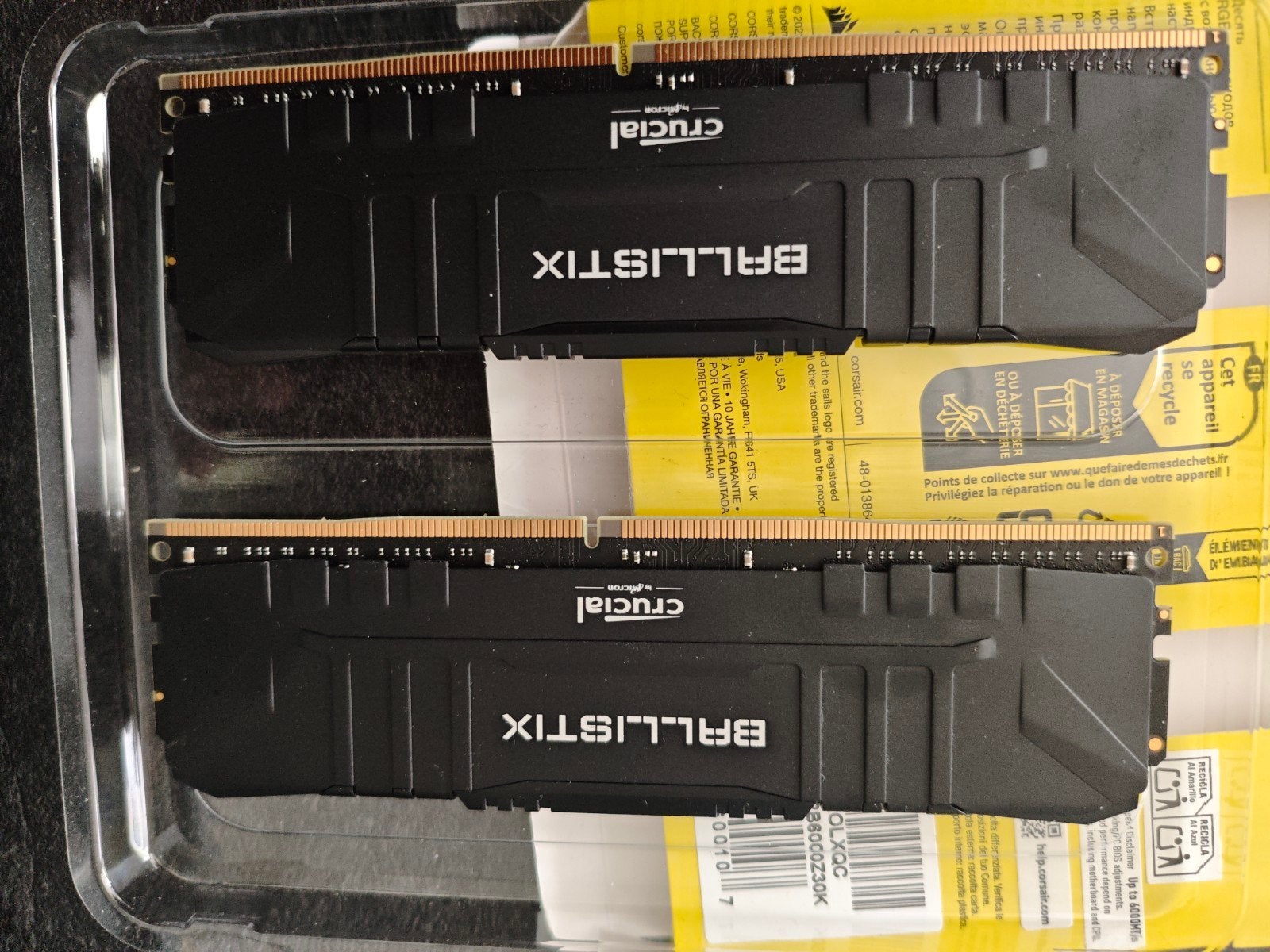 Crucial Ballistix 32GB (2x16GB) DDR4-2666 RAM Geheugen, Ophalen of Verzenden, Zo goed als nieuw, Desktop, DDR4