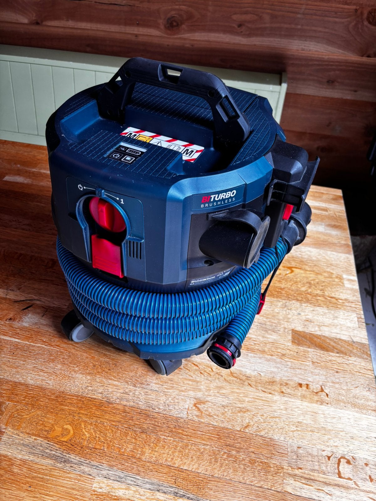ZGAN - Bosch bouwstofzuiger GAS 18V-12MC, Ophalen of Verzenden, Zo goed als nieuw