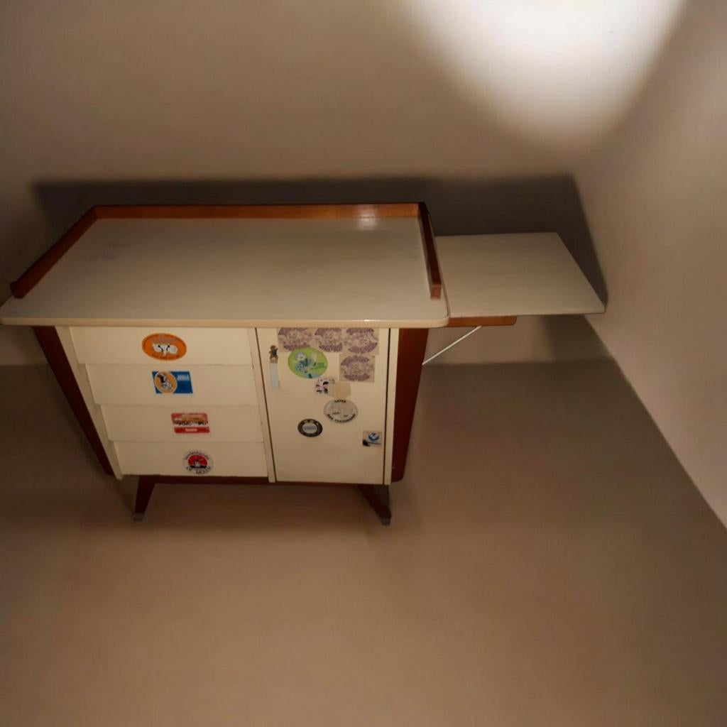Vintage Commode met Uitschuifbaar Blad - Gebruikt, Gebruikt, 50 tot 70 cm, Ophalen of Verzenden, 75 tot 100 cm