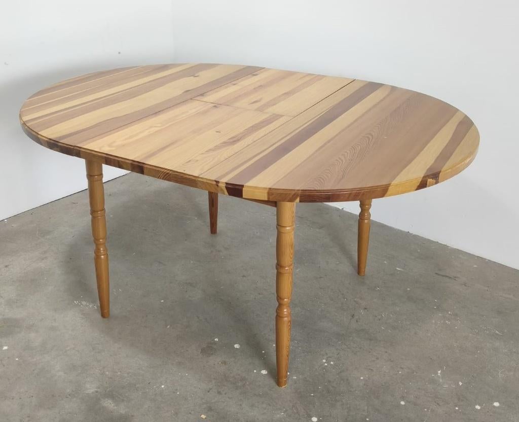 Vintage uitklapbare grenen eettafel, Ophalen, Gebruikt, Onbekend, 50 tot 100 cm