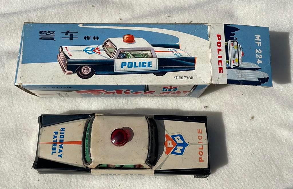 Politie auto, metaal, Antiek en Kunst, Ophalen of Verzenden