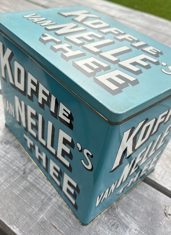 Vintage Van Nelle koffie en thee blik, Verzamelen, Retro, Ophalen of Verzenden, Huis en Inrichting