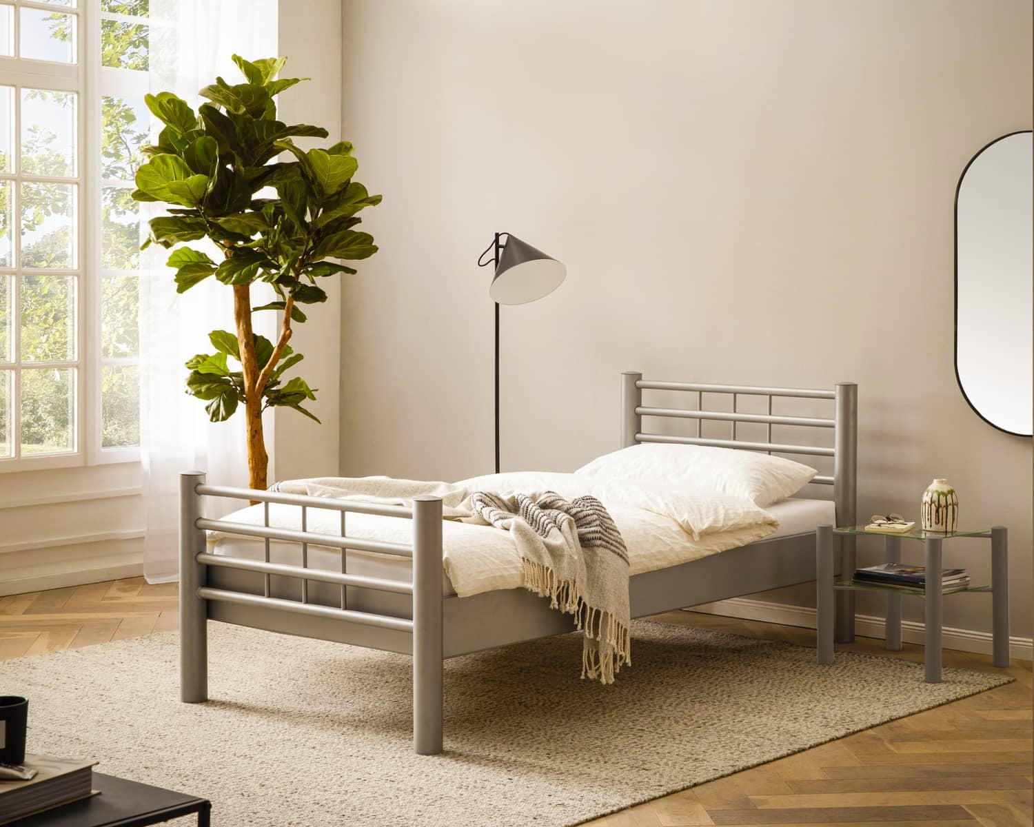 Eenpersoonsbed 90x210, Huis en Inrichting, Slaapkamer | Matrassen en Bedbodems, Ophalen, Gebruikt, 90 cm, Eenpersoons